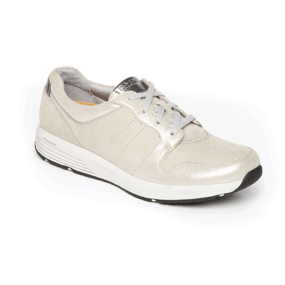 Rockport Womens Trustride Derby Trainer - Sneakers Beige - PRV950276